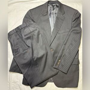 Brooks Brothers Charcoal Pinstripe Suit - Read all!